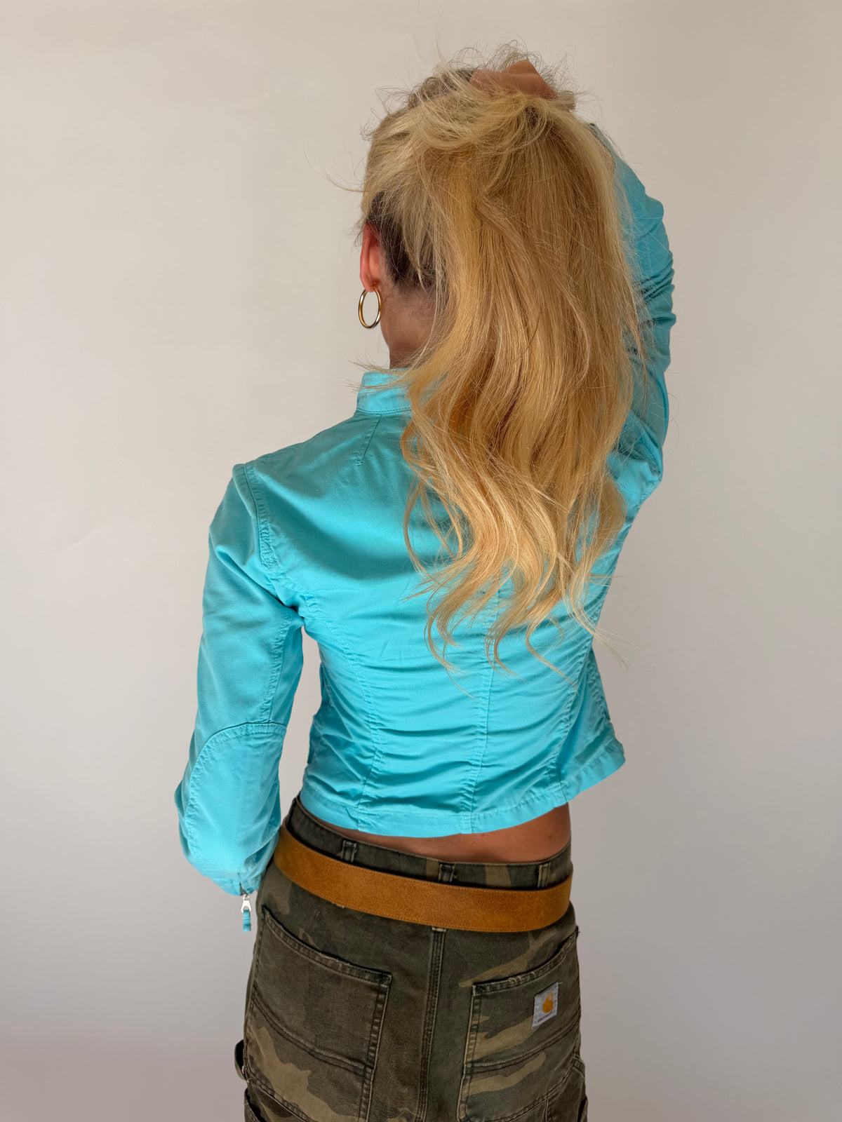 VINTAGE TURQUOISE FITTED JACKET