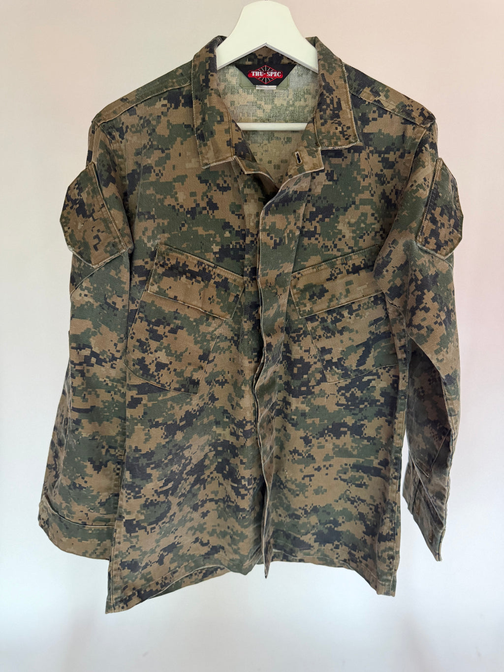 VINTAGE DIGITAL CAMOUFLAGE UTILITY JACKET