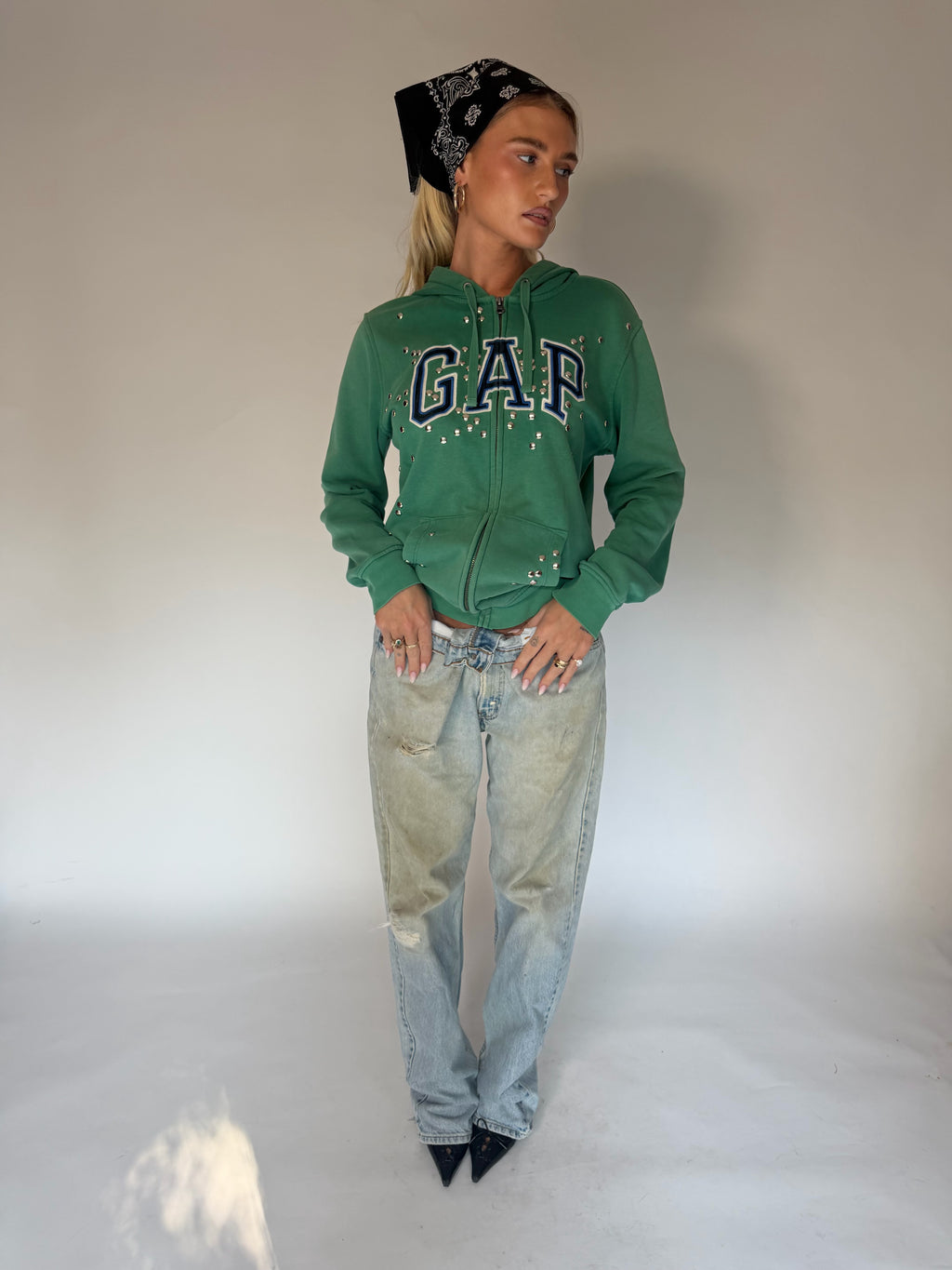 CUSTOMIZED GAP ZIP-UP HOODIE