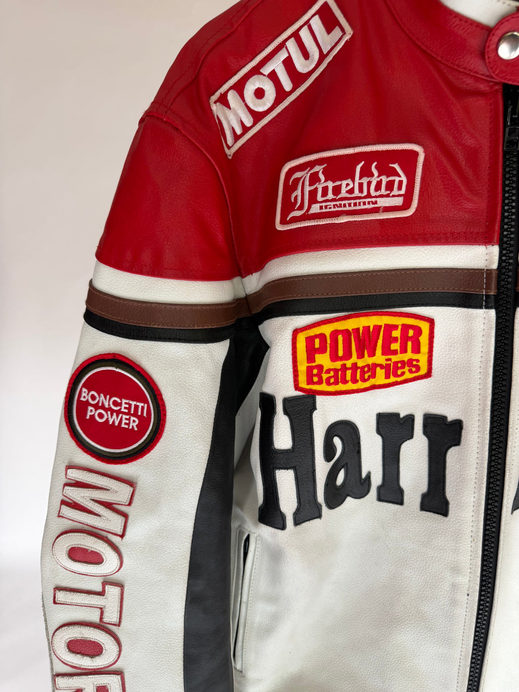 VINTAGE MOTORBIKE RACING LEATHER JACKET