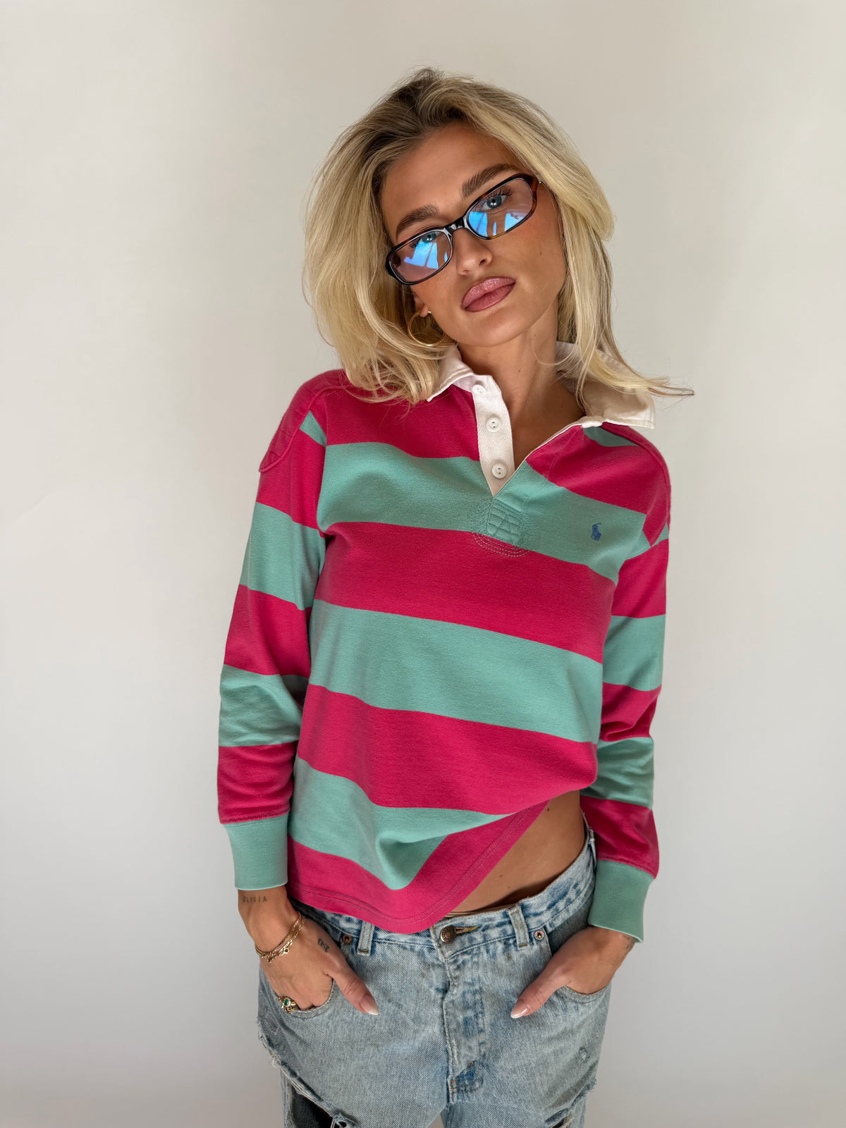 VINTAGE RALPH LAUREN STRIPED POLO