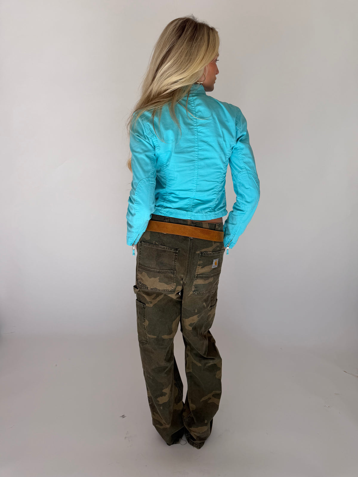 VINTAGE TURQUOISE FITTED JACKET