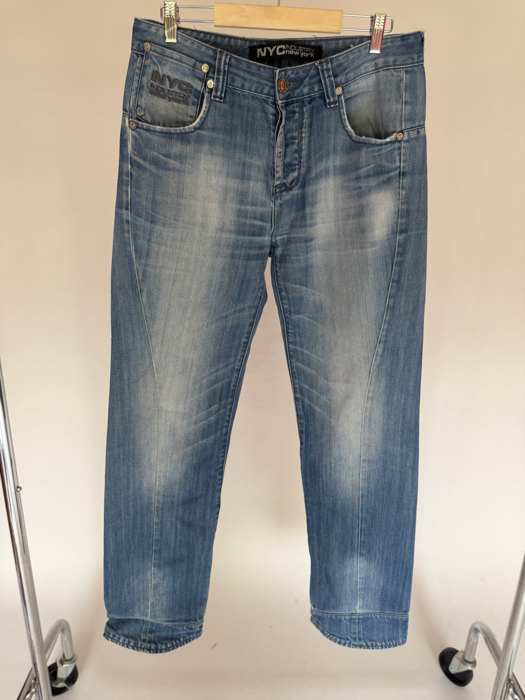 VINTAGE NYC PATCHWORK DENIM JEANS
