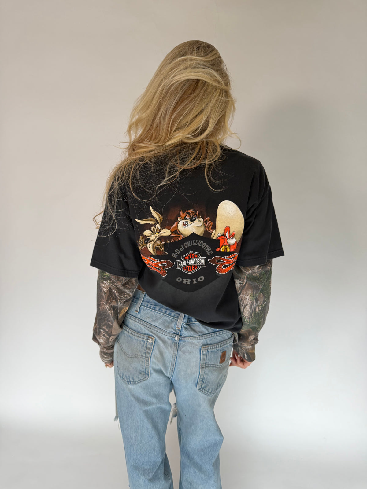 VINTAGE TAZ HARLEY-DAVIDSON GRAPHIC TEE