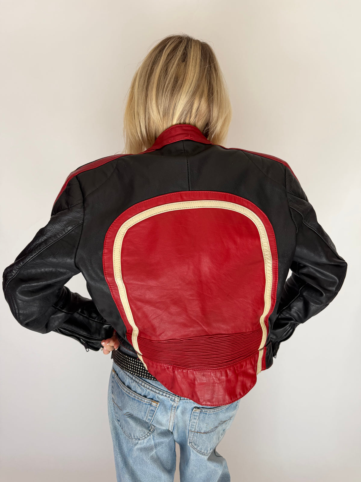 VINTAGE RACING LEATHER JACKET