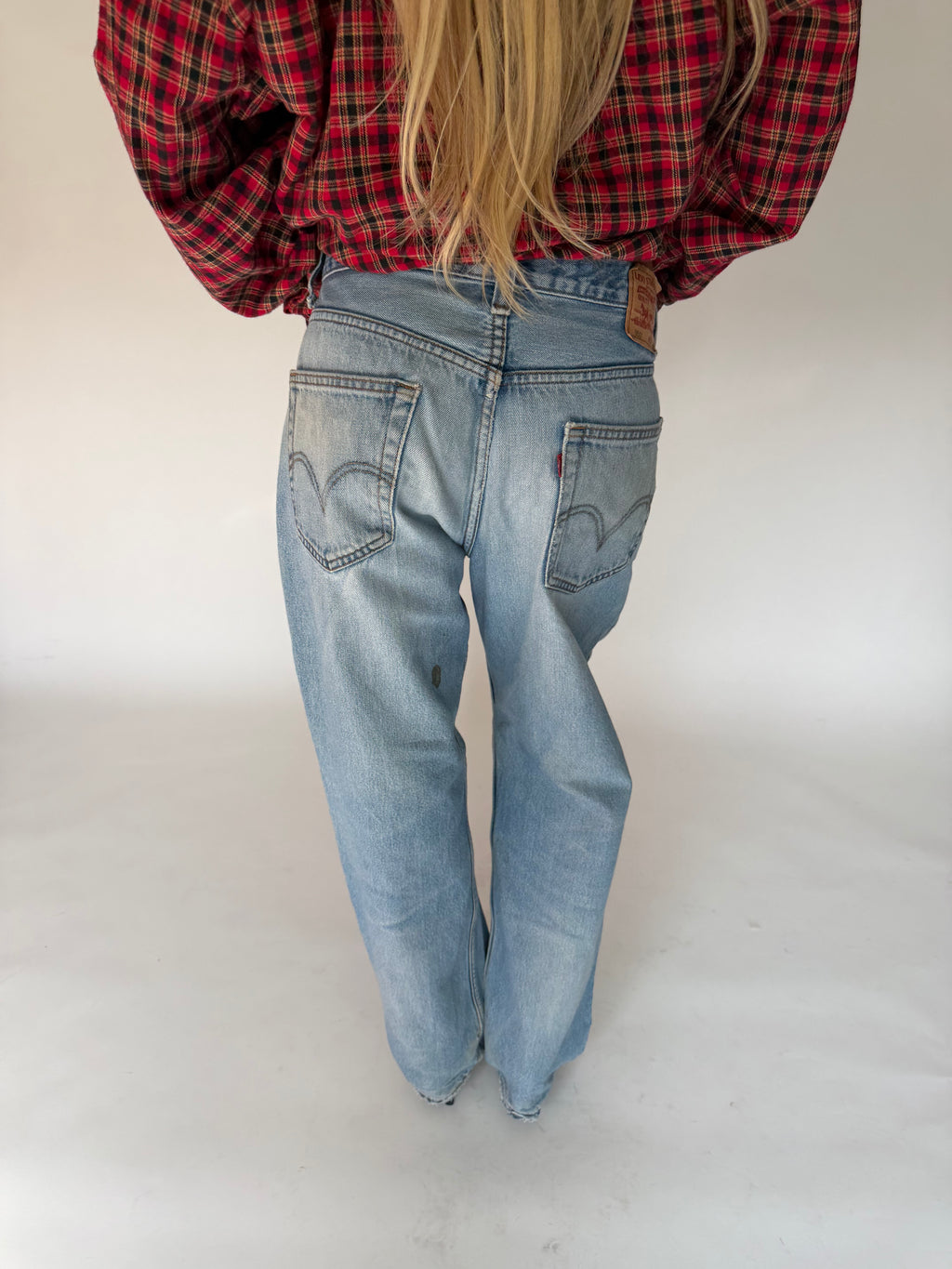 VINTAGE LEVI’S 550 PAINT JEANS