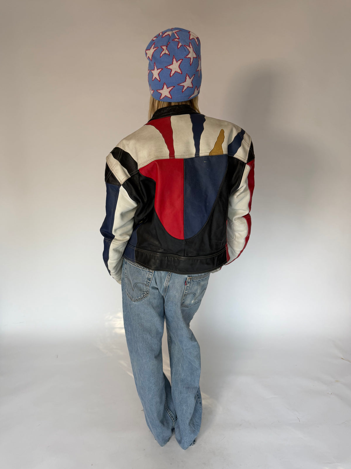 VINTAGE LEATHER MOTORCYCLE JACKET