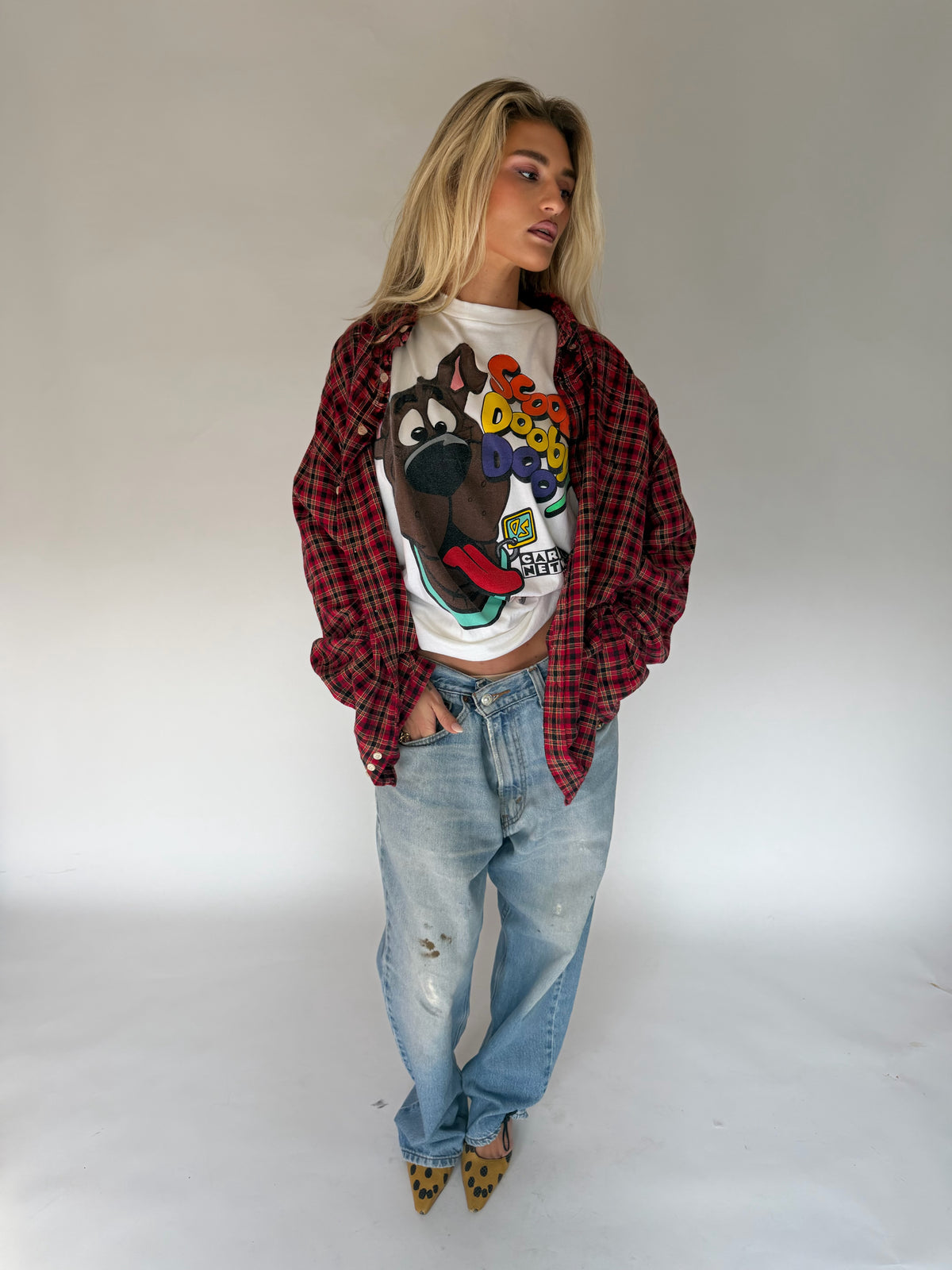 VINTAGE RED PLAID FLANNEL