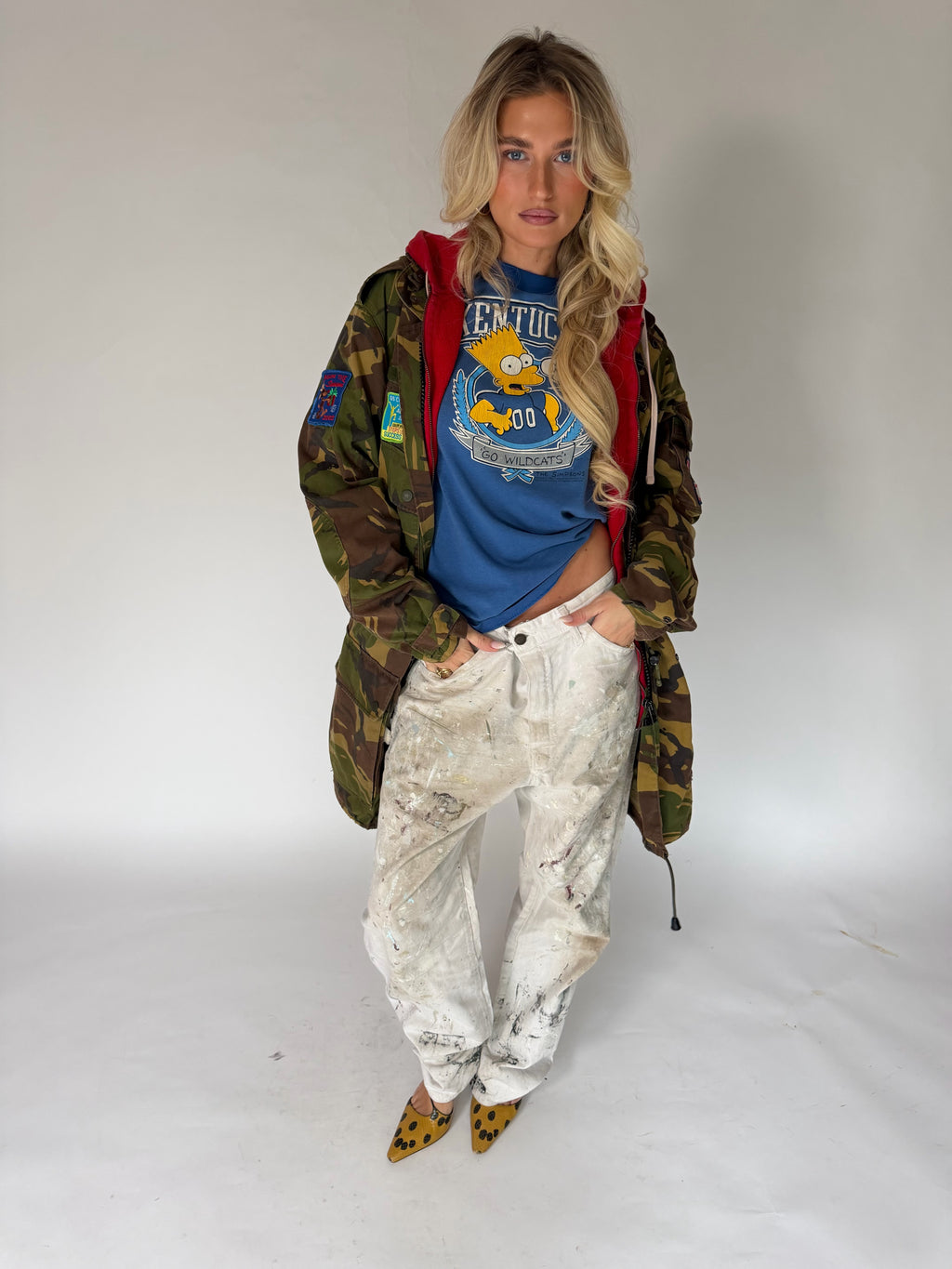VINTAGE CUSTOMIZED CAMO PATCH JACKET