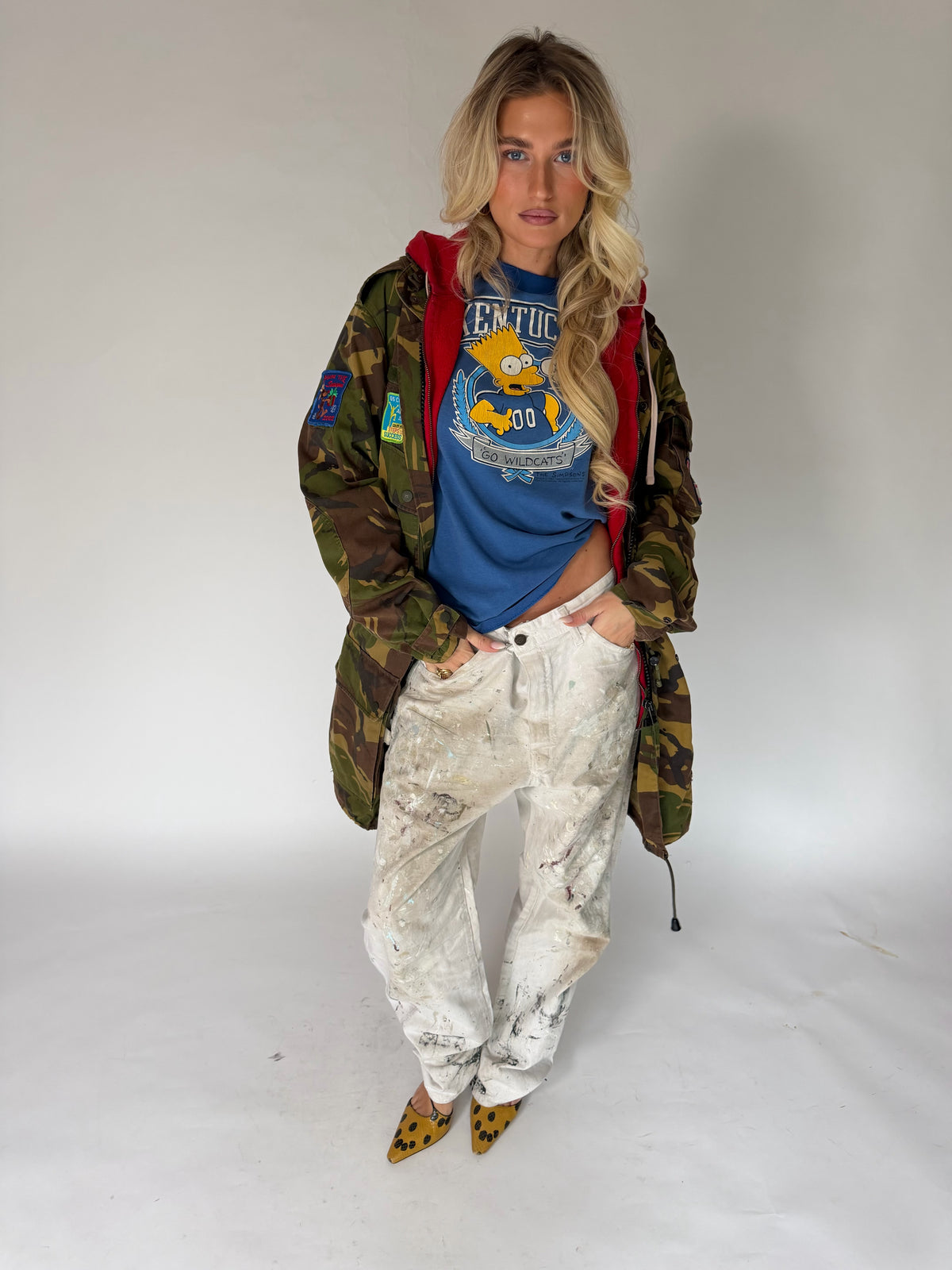 VINTAGE CUSTOMIZED CAMO PATCH JACKET