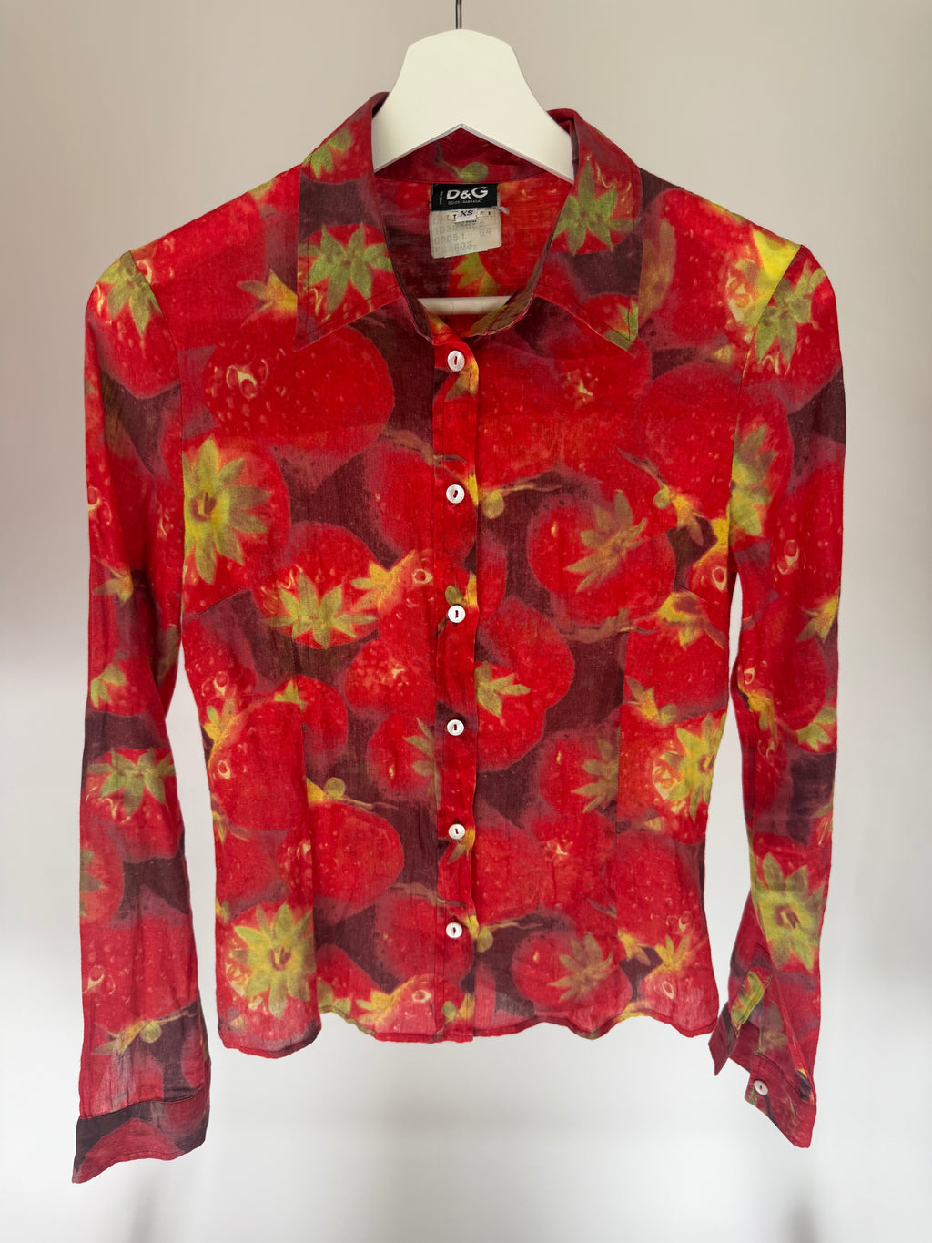 VINTAGE DOLCE & GABBANA STRAWBERRY TOP