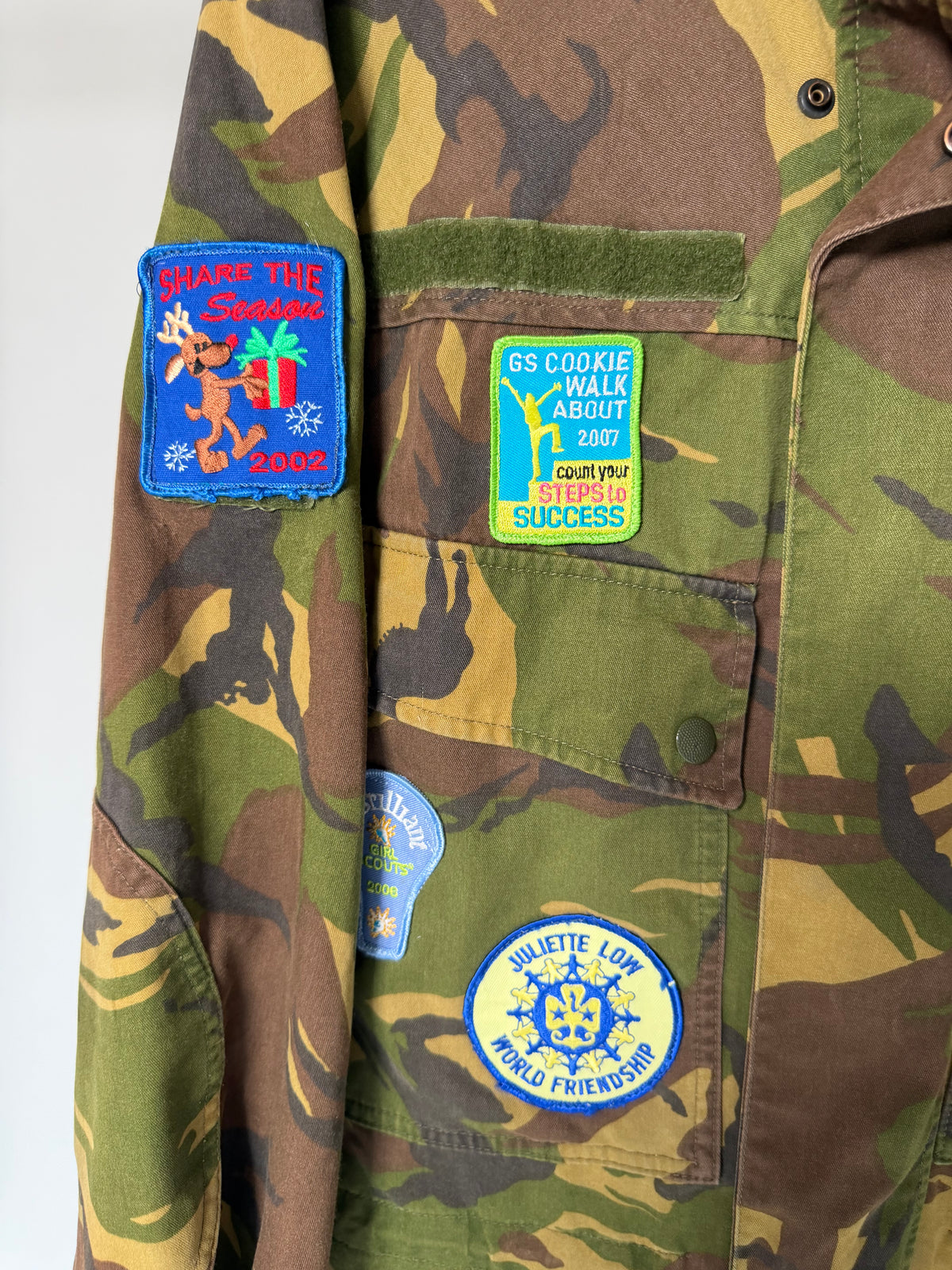 VINTAGE CUSTOMIZED CAMO PATCH JACKET