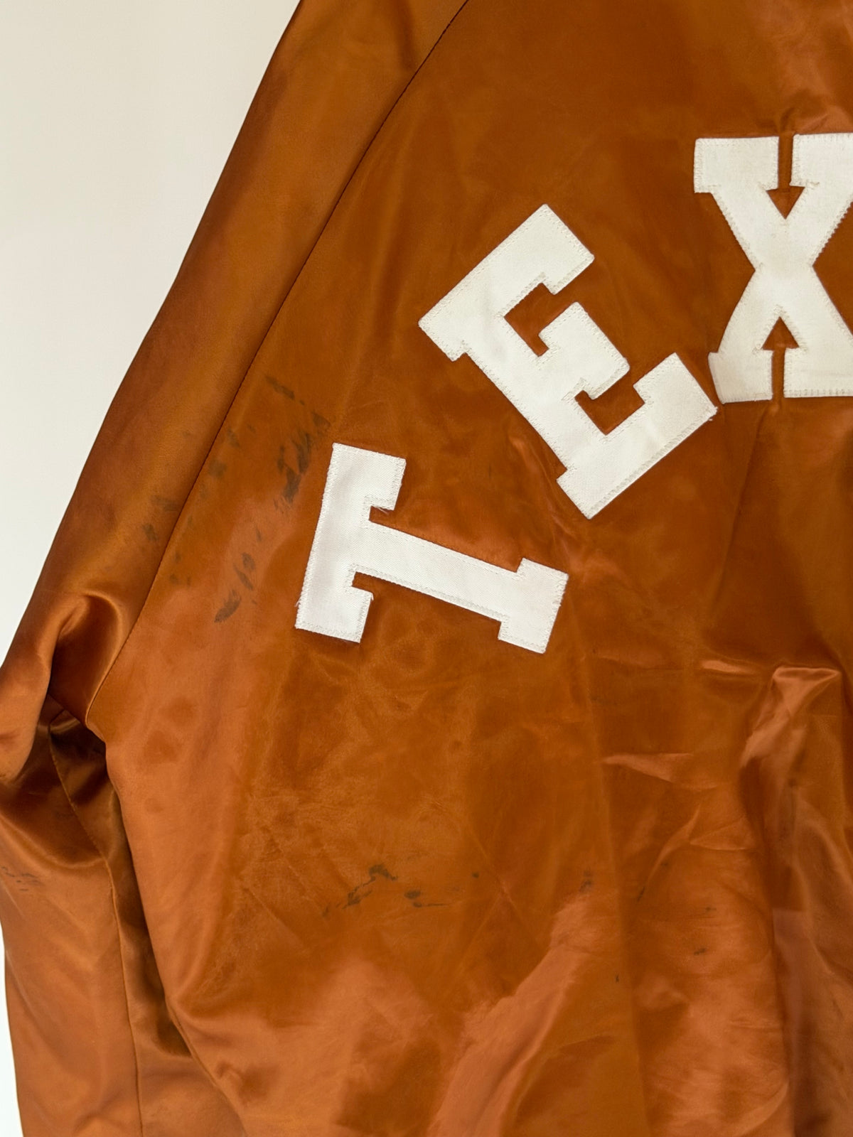 VINTAGE TEXAS SATIN VARSITY BOMBER JACKET