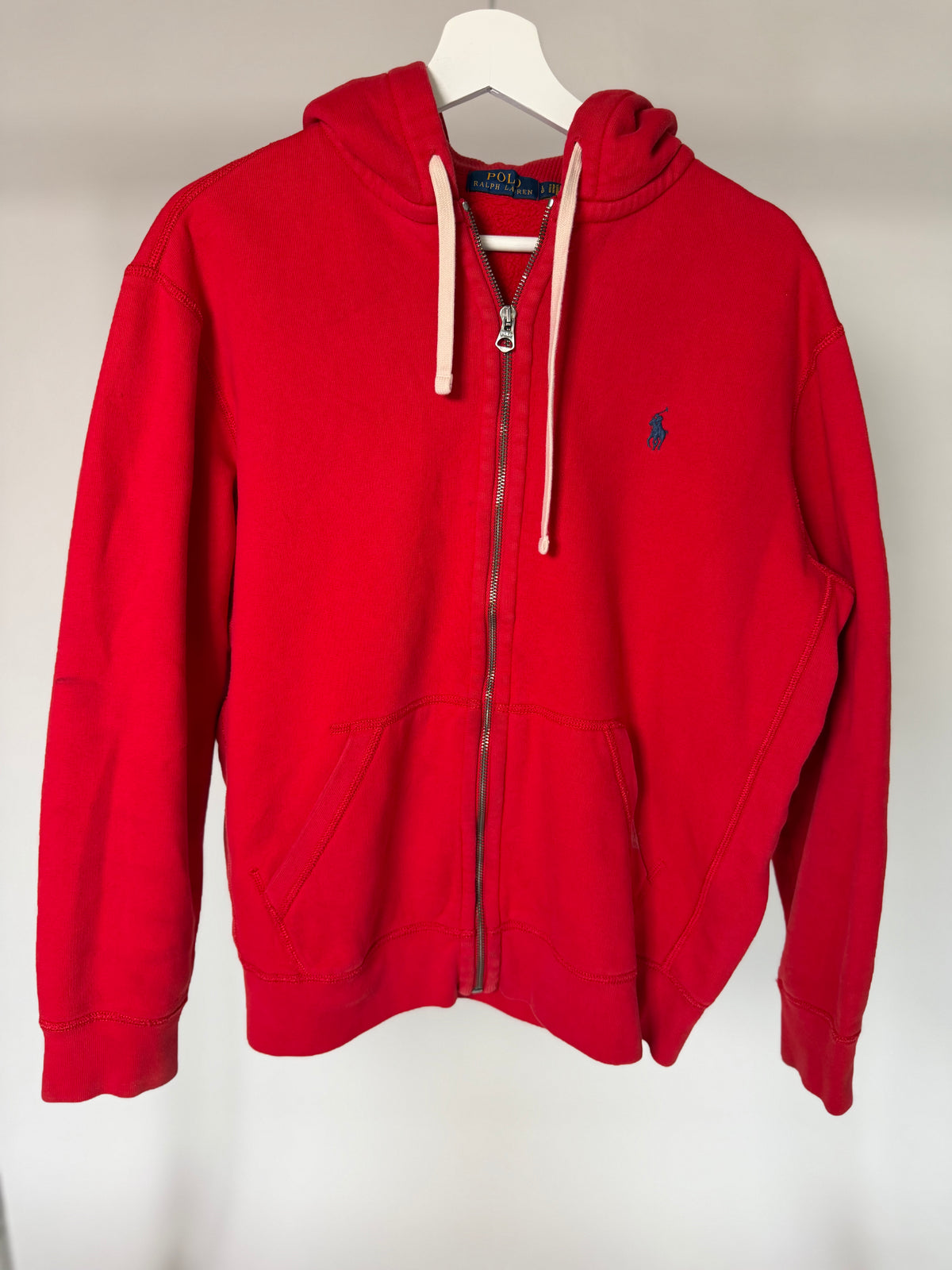 VINTAGE RED RALPH LAUREN ZIP-UP HOODIE