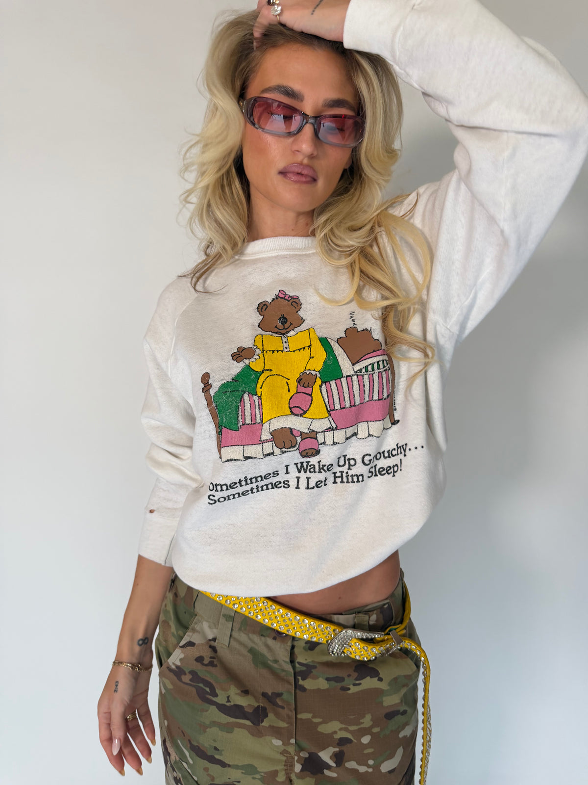 VINTAGE MR. GROUCHY BEAR SWEATSHIRT