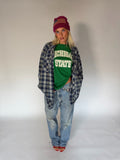 VINTAGE GREY FLANNEL SHIRT