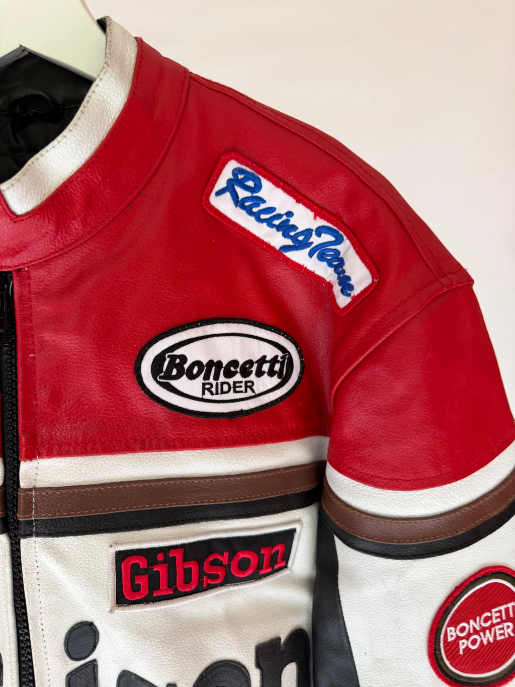 VINTAGE MOTORBIKE RACING LEATHER JACKET