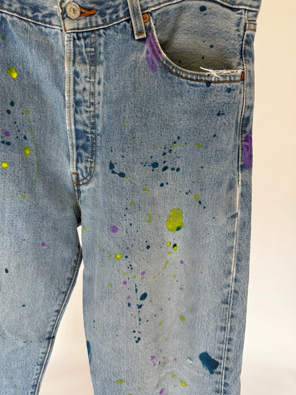 CUSTOM PAINTED LEVI’S 501 JEANS