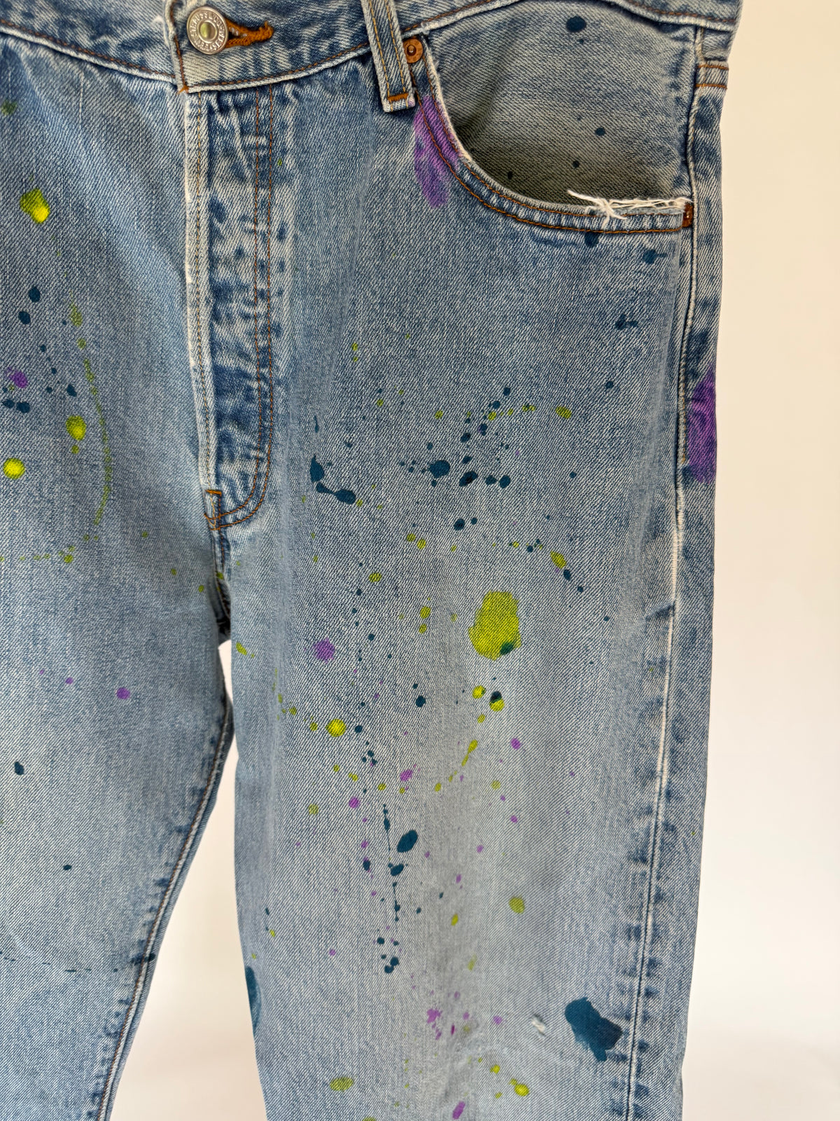 CUSTOM PAINTED LEVI’S 501 JEANS