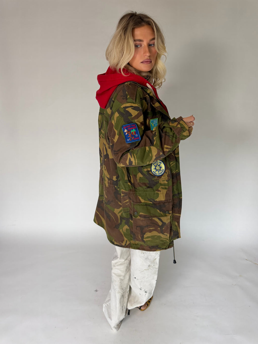 VINTAGE CUSTOMIZED CAMO PATCH JACKET