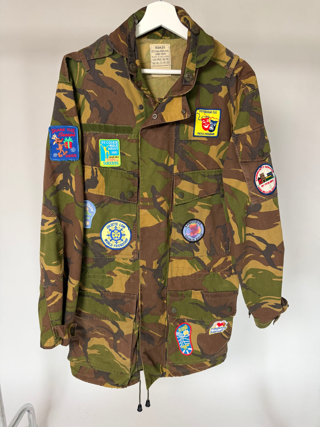 VINTAGE CUSTOMIZED CAMO PATCH JACKET