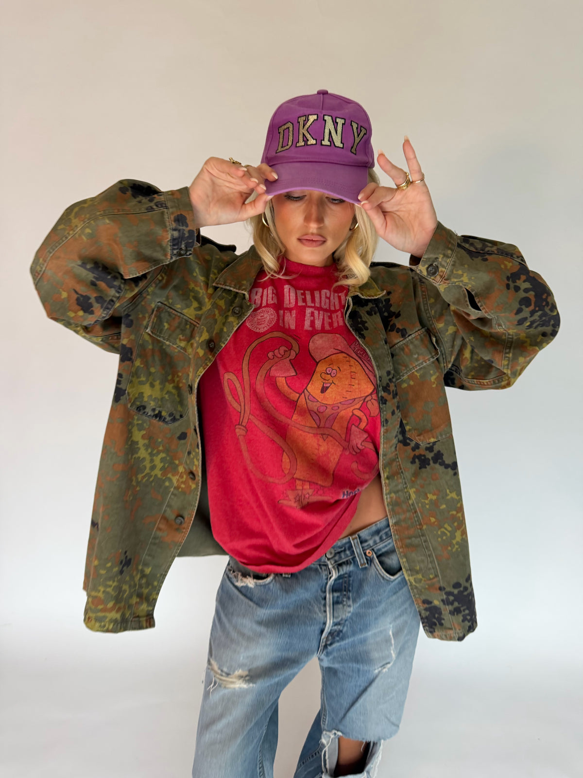 VINTAGE CAMO MILITARY JACKET