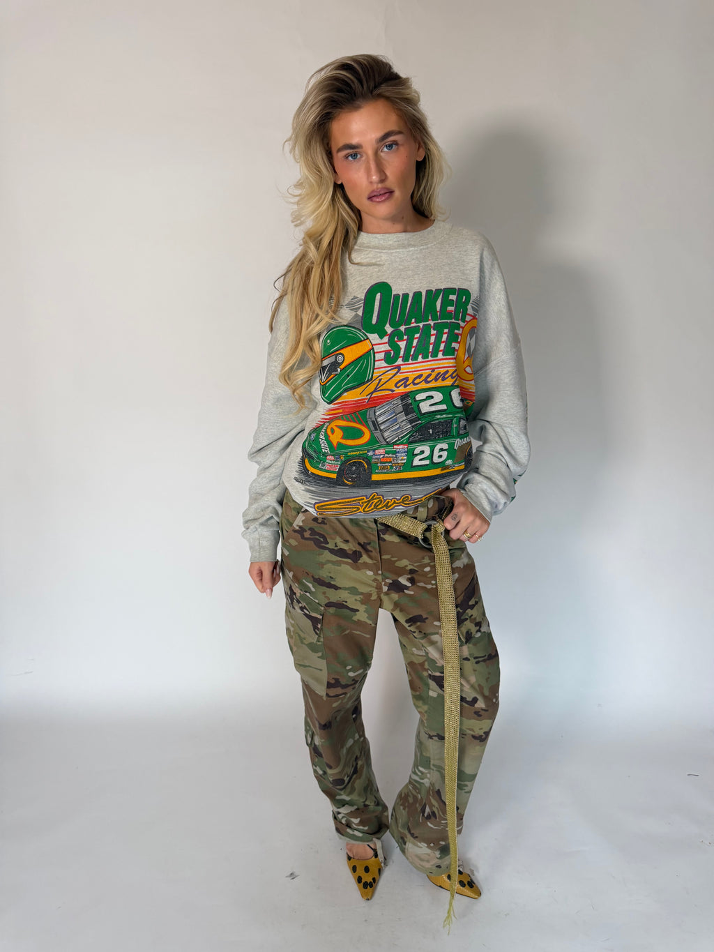 VINTAGE NASCAR QUAKER STATE RACING SWEATSHIRT