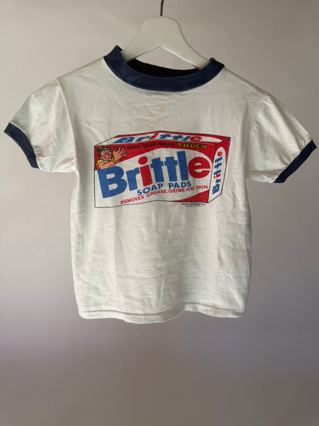 VINTAGE BRITTLE SOAP PADS RINGER TEE