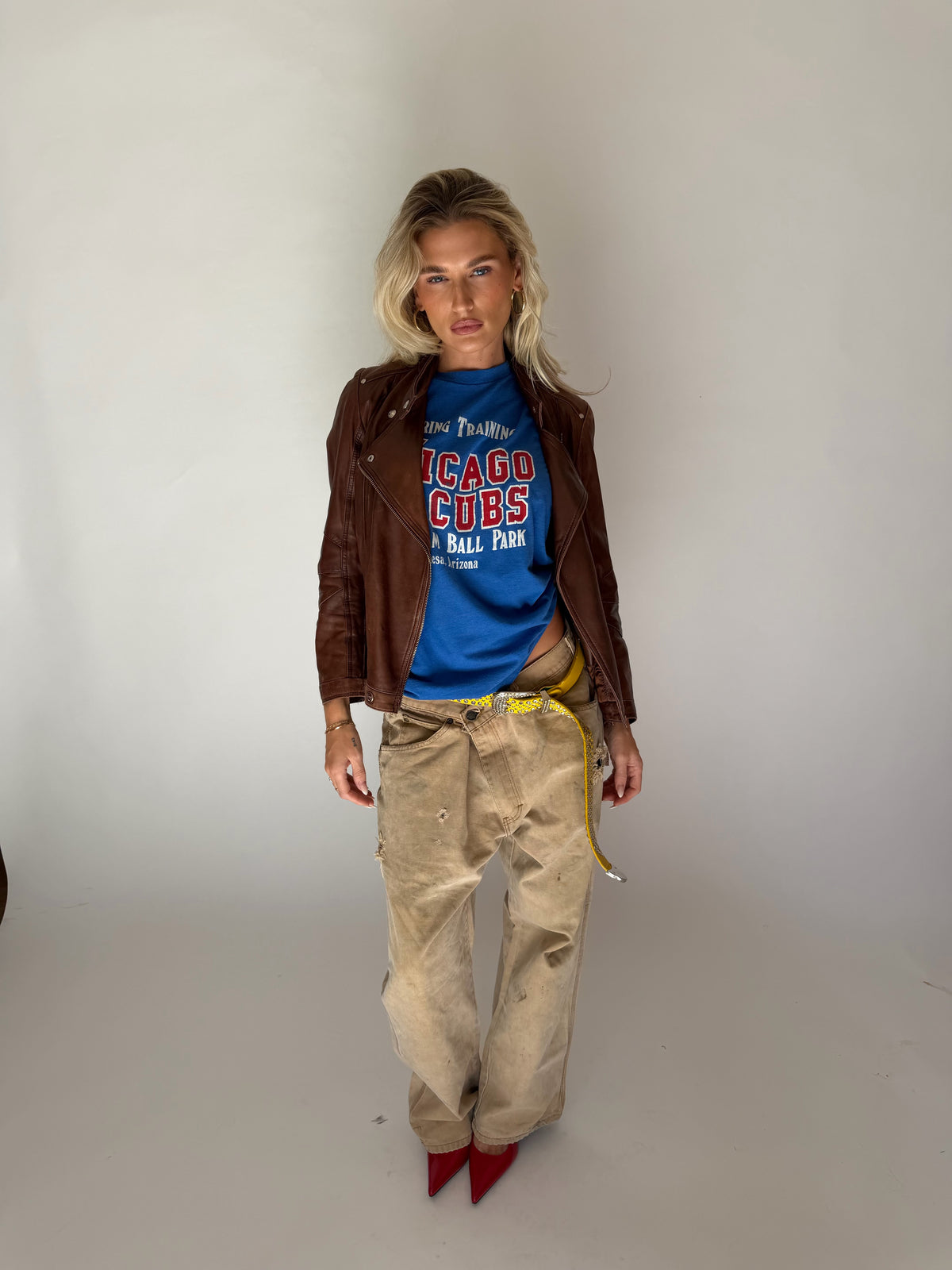 VINTAGE BROWN LEATHER JACKET