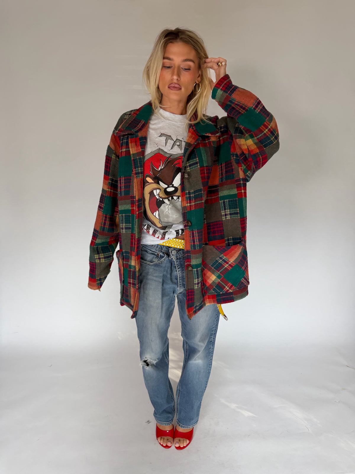 VINTAGE PLAID WOOL JACKET