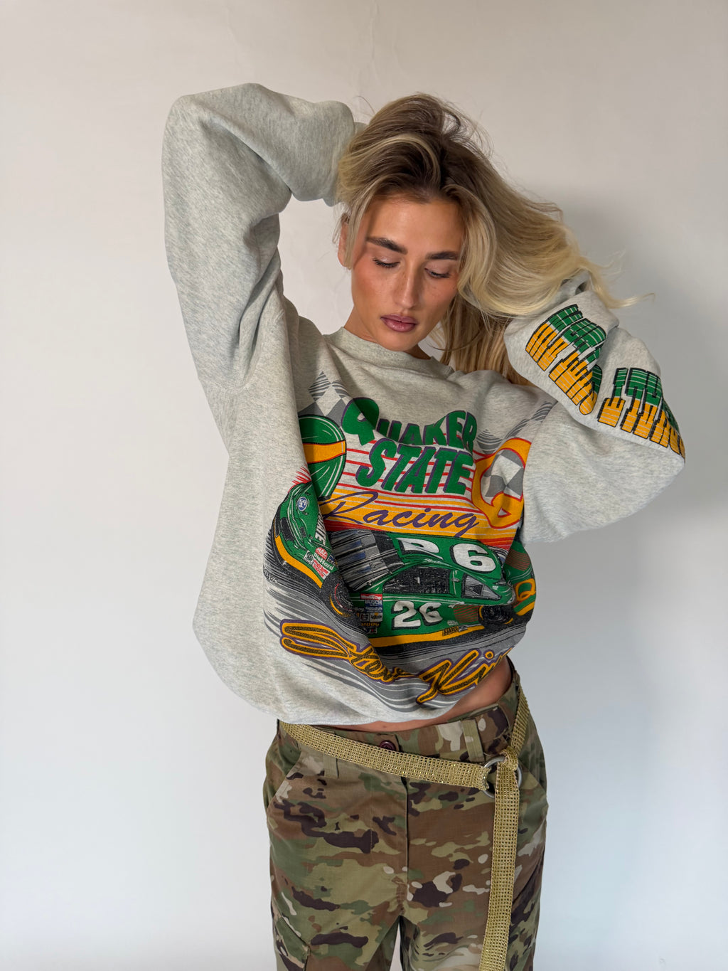 VINTAGE NASCAR QUAKER STATE RACING SWEATSHIRT