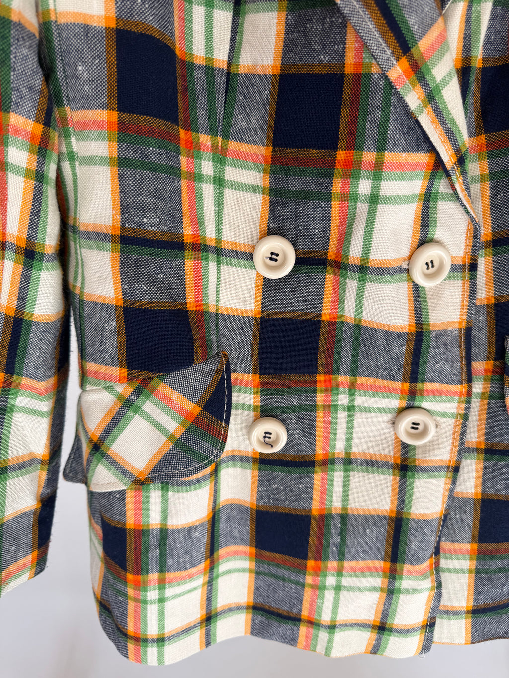 VINTAGE PLAID BLAZER