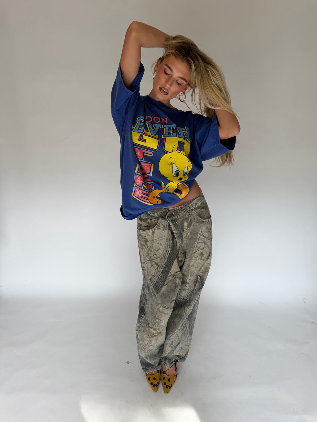 VINTAGE TWEETY “DON’T EVEN GO THERE” TEE