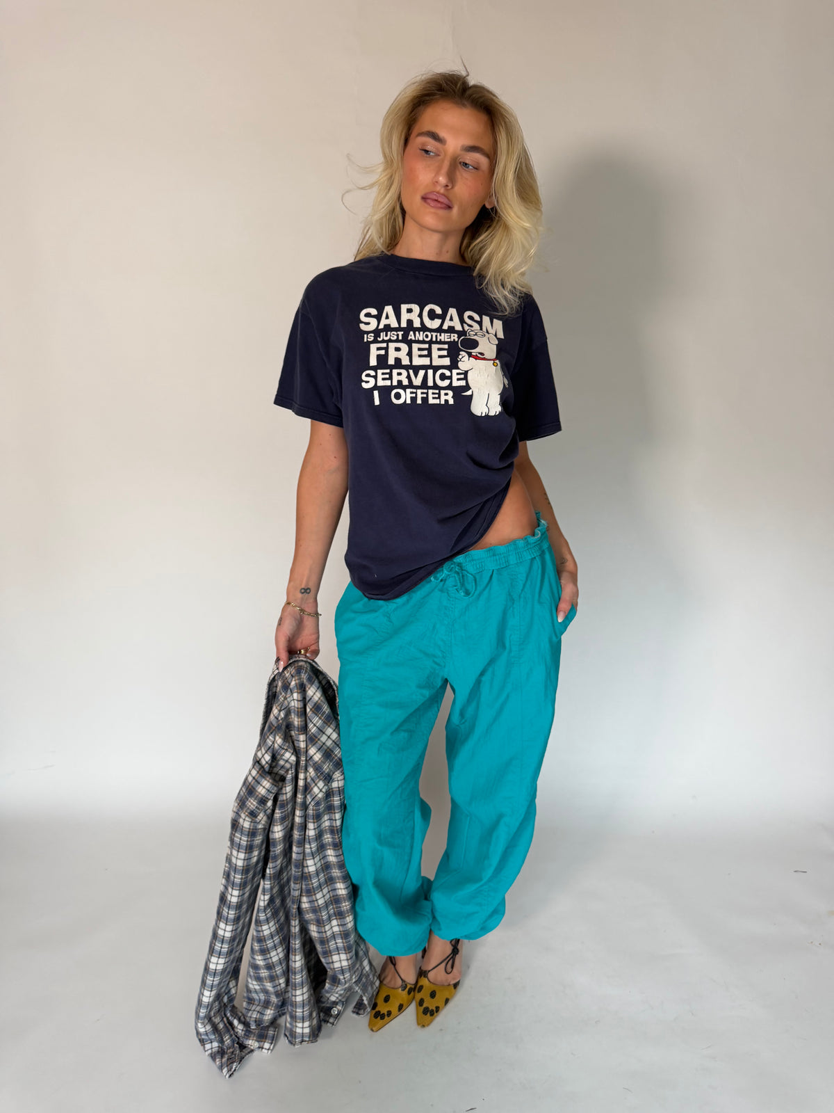 VINTAGE TURQUOISE PARACHUTE JOGGERS