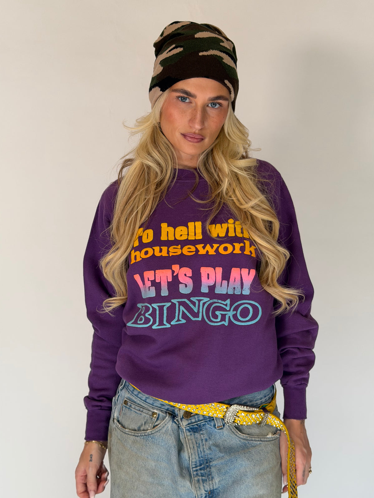 VINTAGE LET’S PLAY BINGO SWEATSHIRT