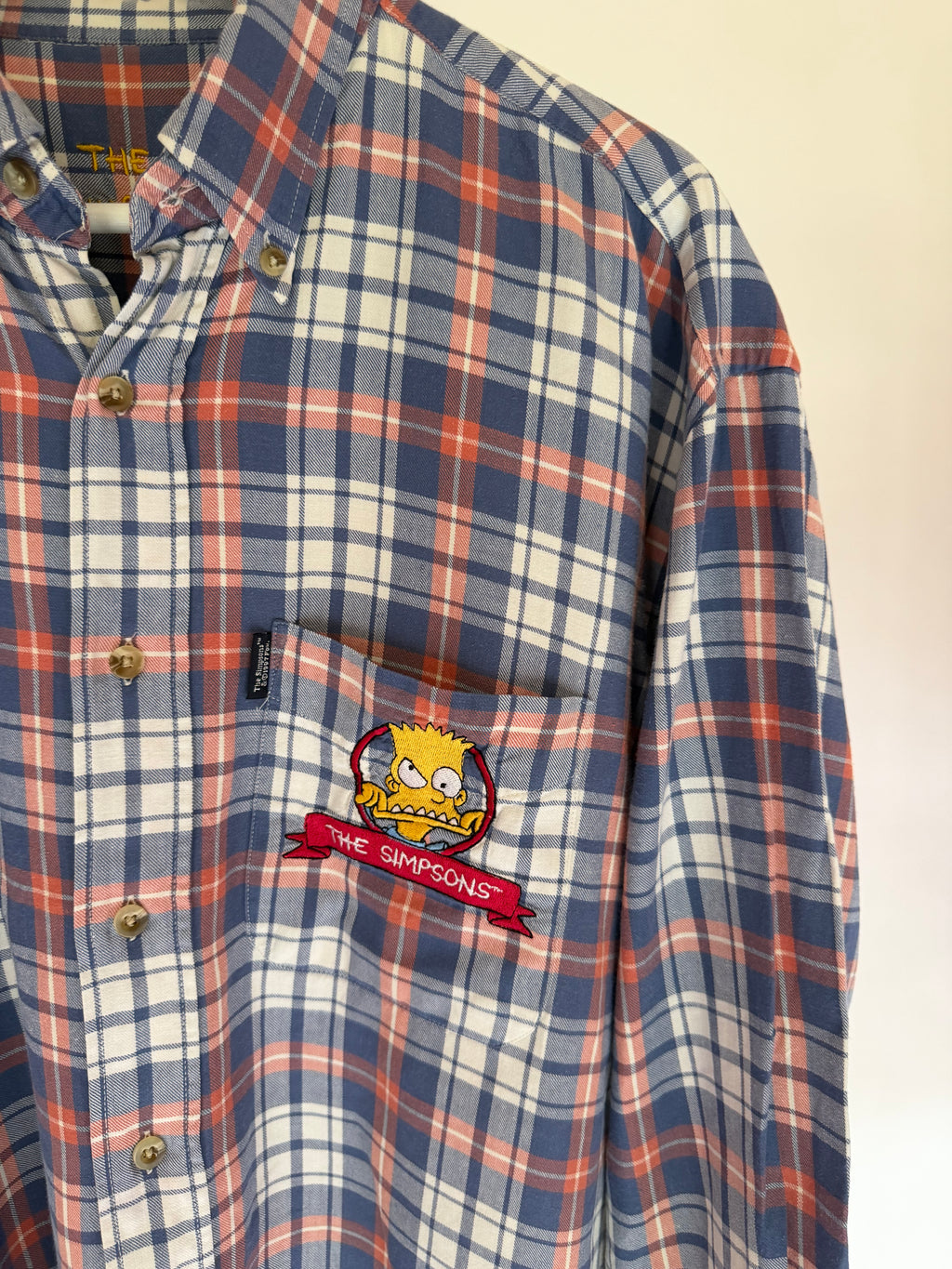 VINTAGE THE SIMPSONS PLAID SHIRT