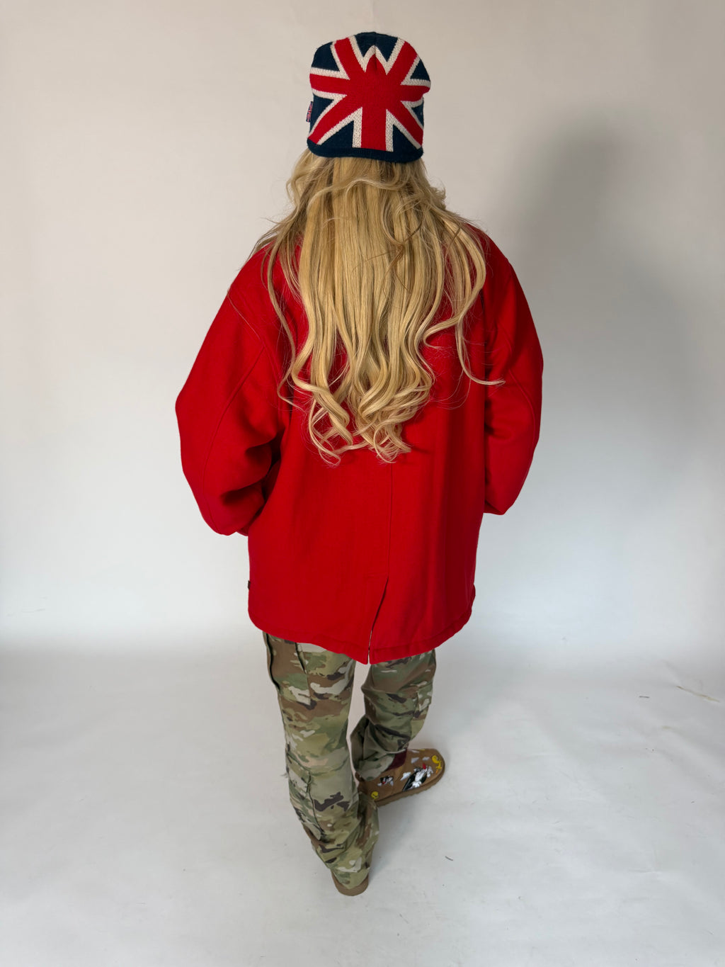 VINTAGE WOOLRICH RED DOUBLE-BREASTED COAT