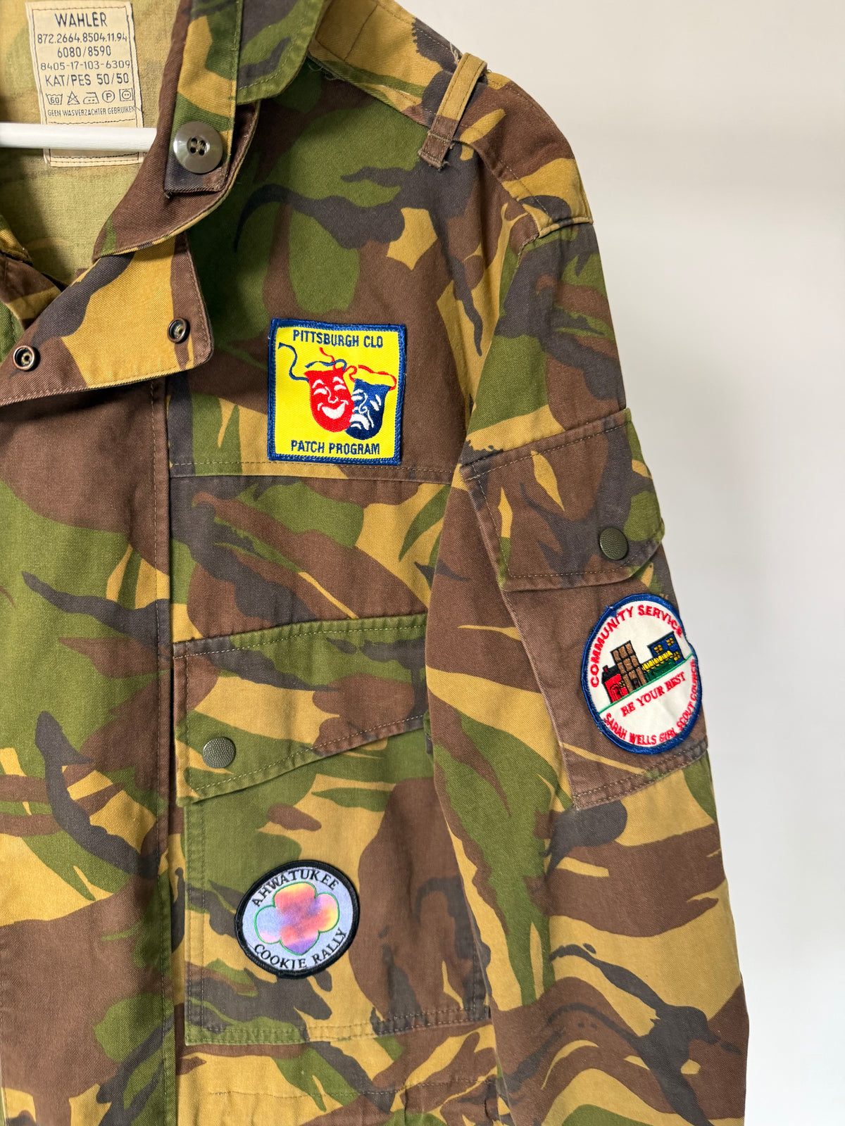 VINTAGE CUSTOMIZED CAMO PATCH JACKET