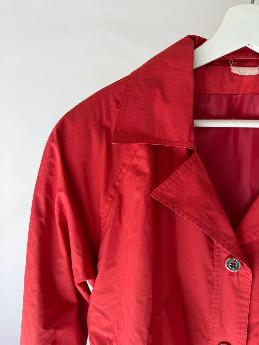 VINTAGE RED TRENCH COAT