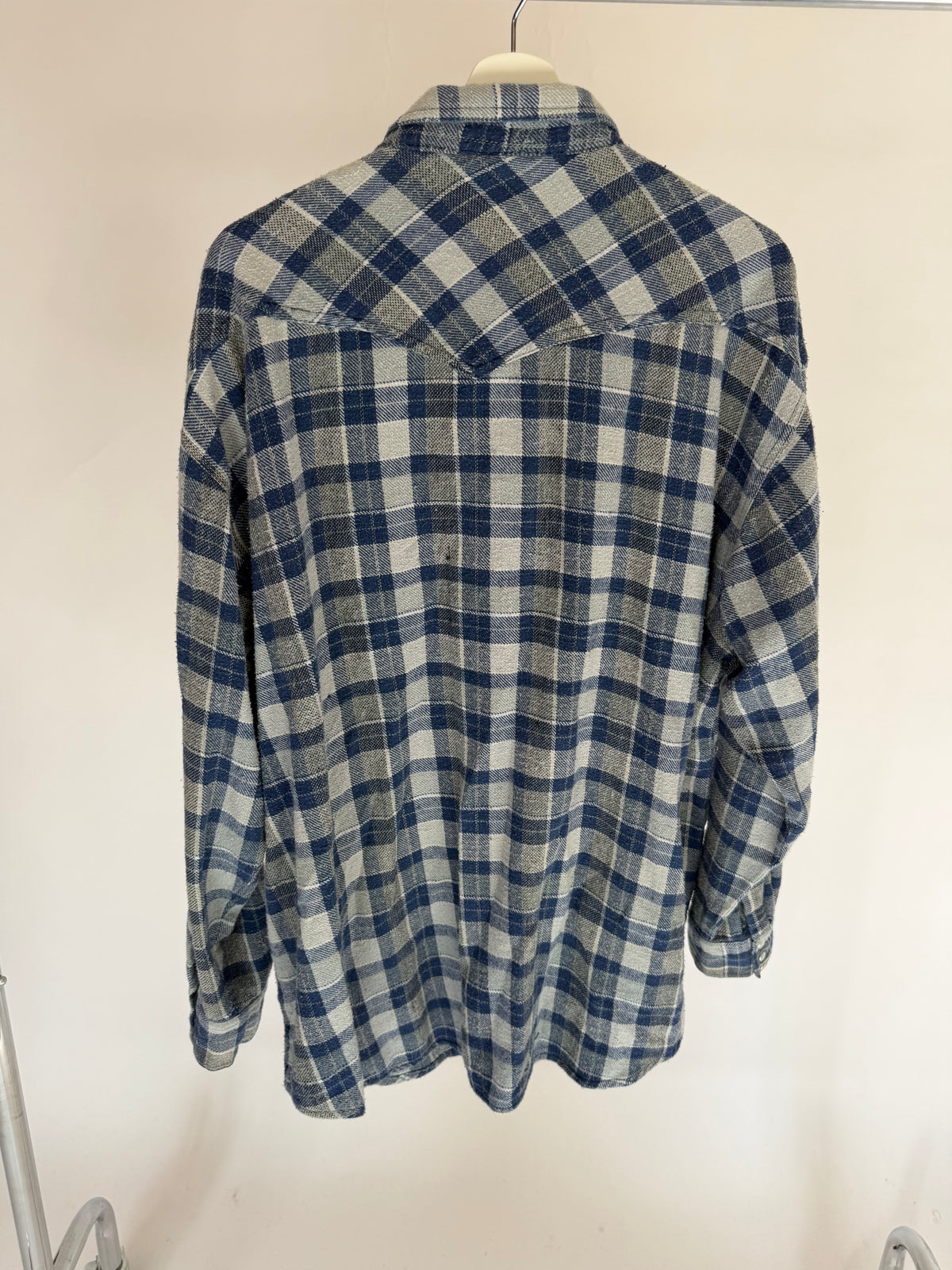 VINTAGE GREY FLANNEL SHIRT