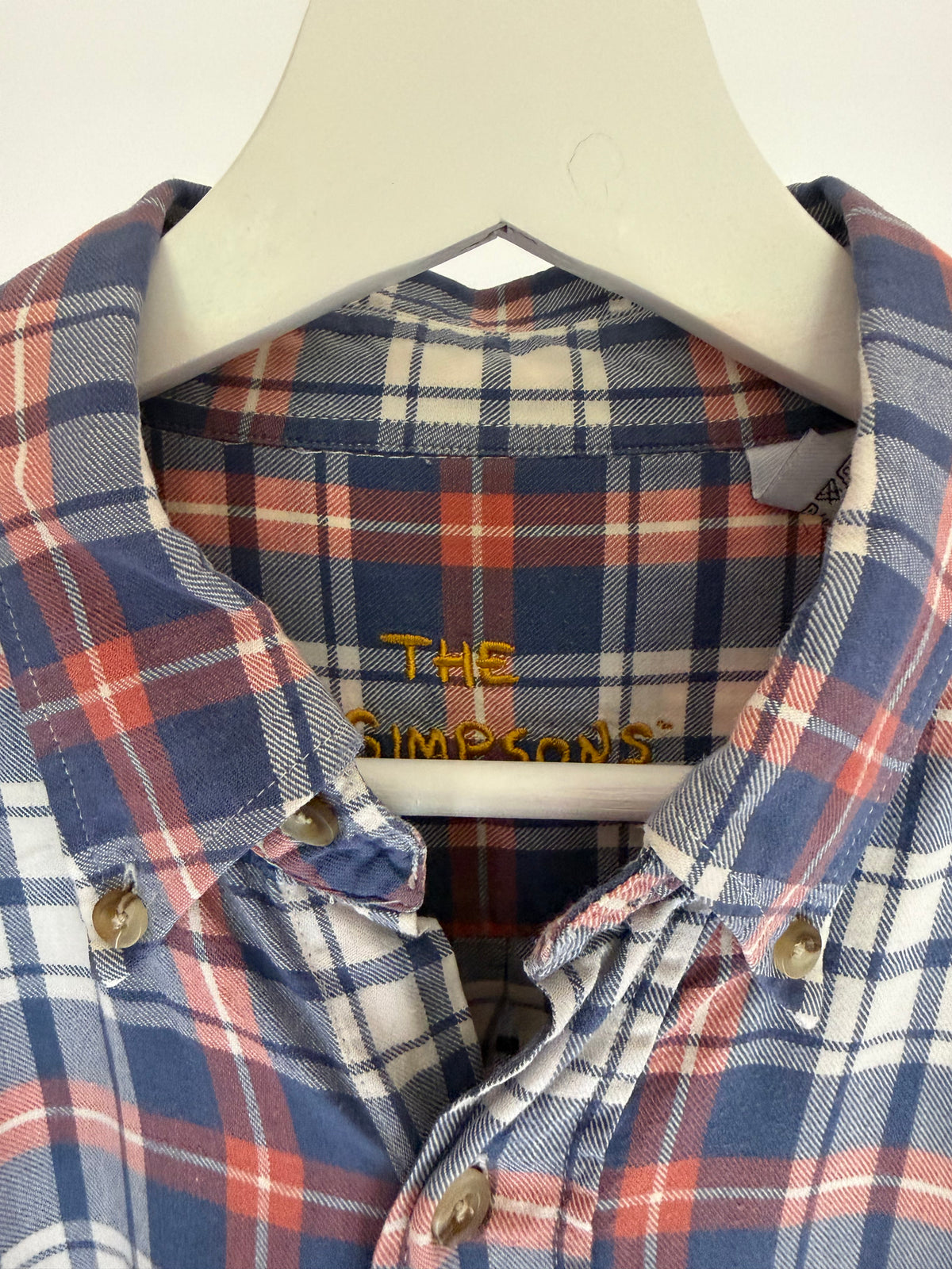 VINTAGE THE SIMPSONS PLAID SHIRT