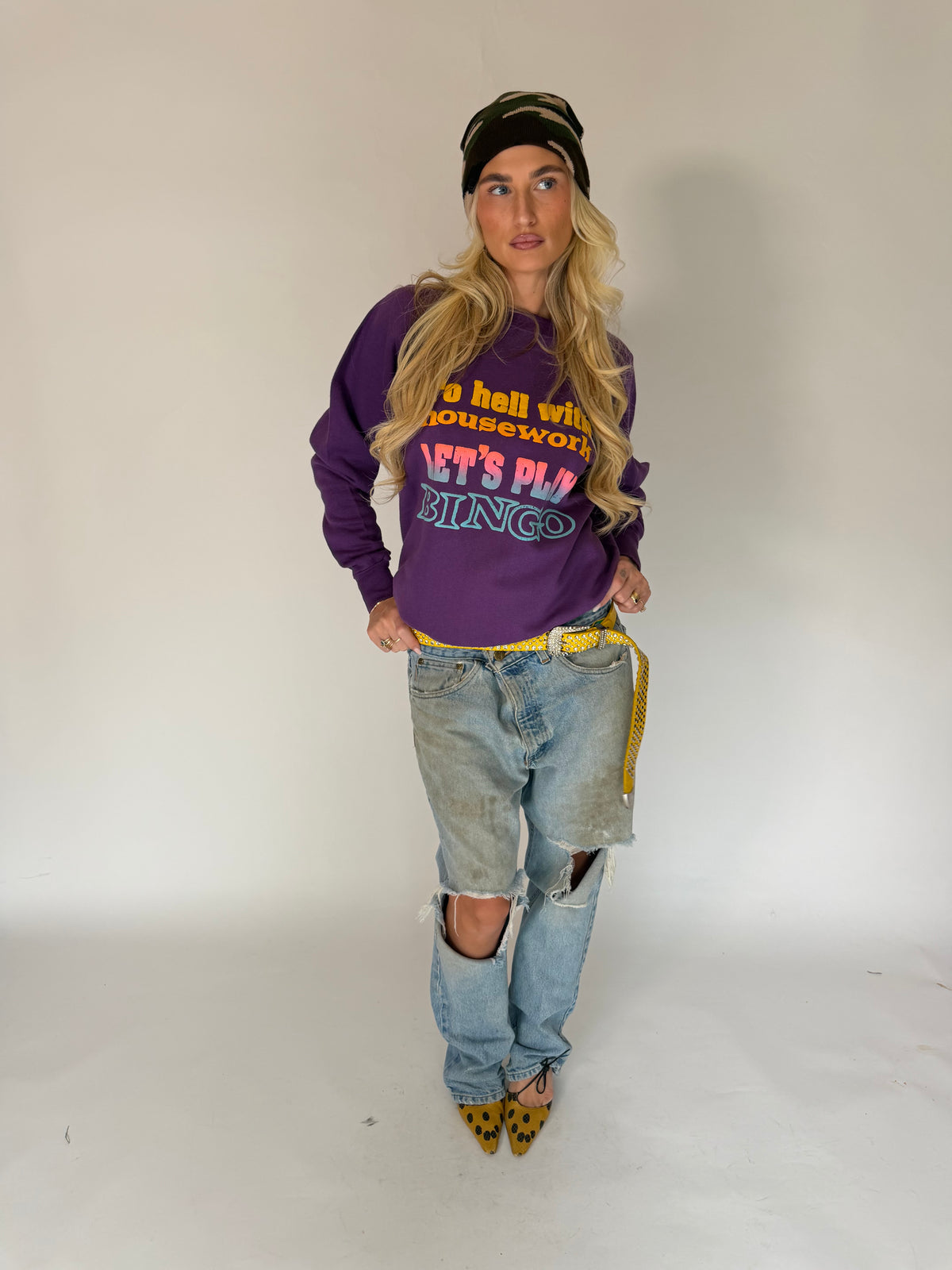 VINTAGE LET’S PLAY BINGO SWEATSHIRT