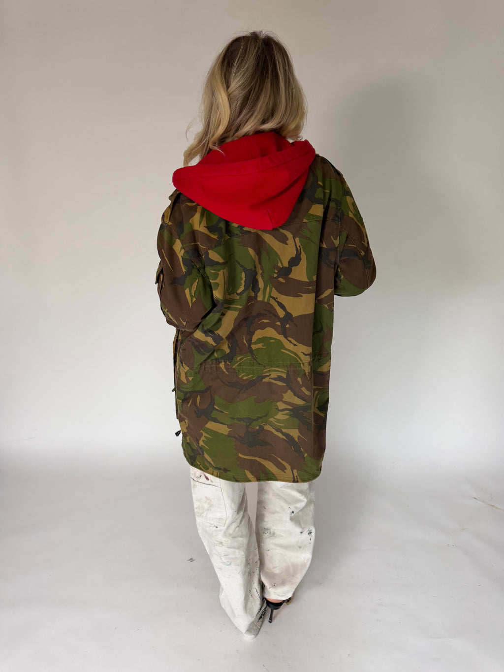 VINTAGE CUSTOMIZED CAMO PATCH JACKET