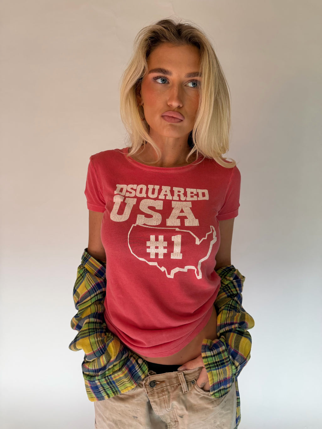 VINTAGE DSQUARED2 USA TEE