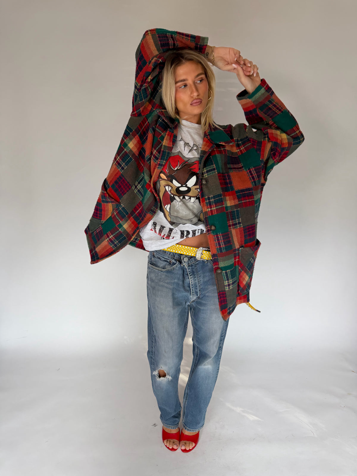 VINTAGE PLAID WOOL JACKET