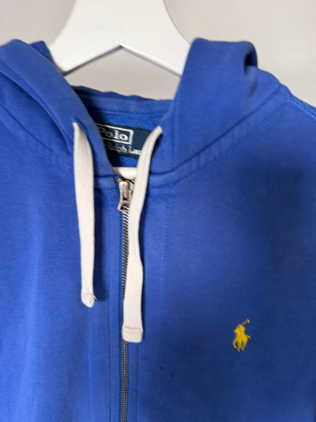 VINTAGE BLUE RALPH LAUREN ZIP-UP HOODIE
