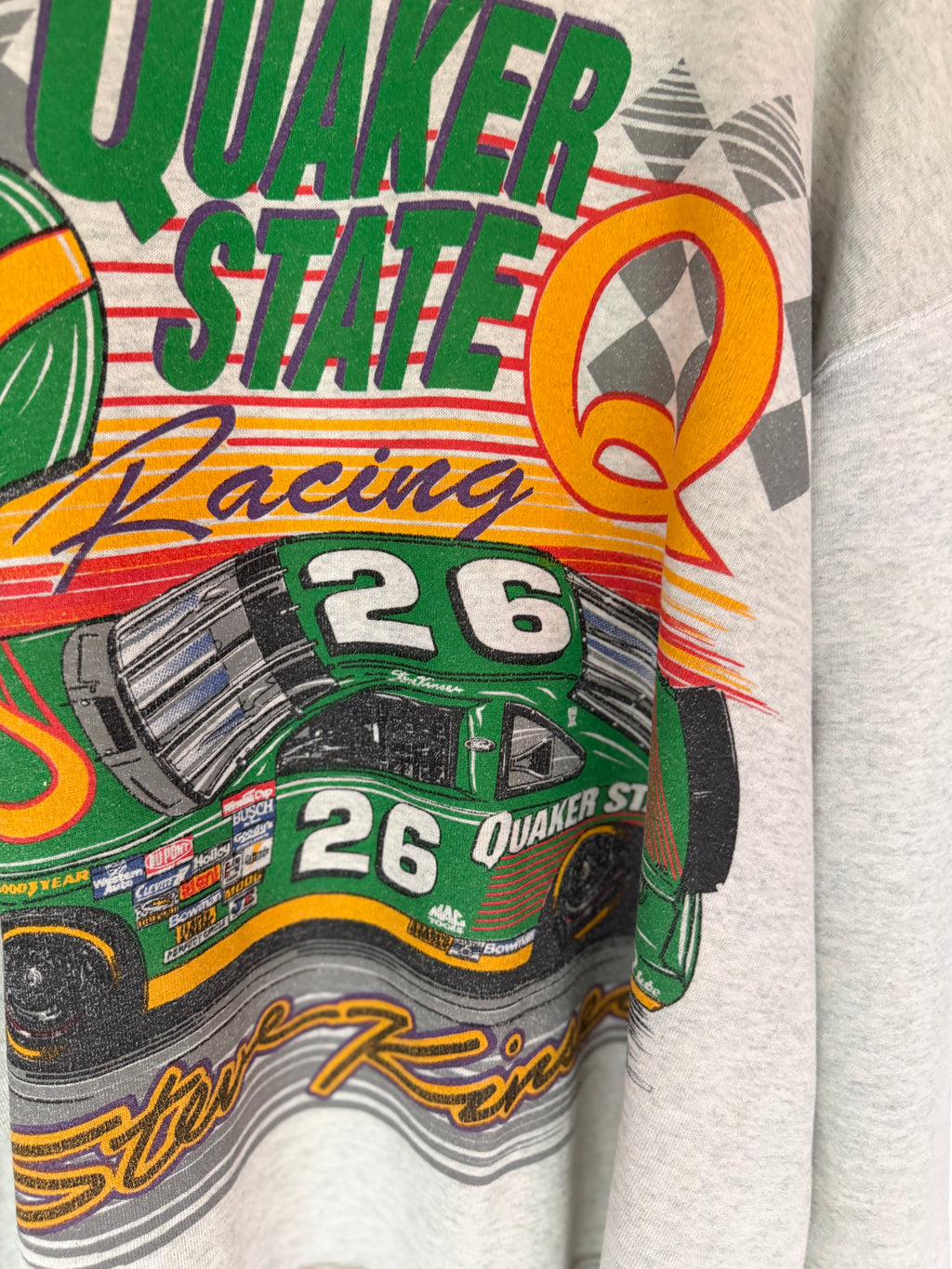 VINTAGE NASCAR QUAKER STATE RACING SWEATSHIRT