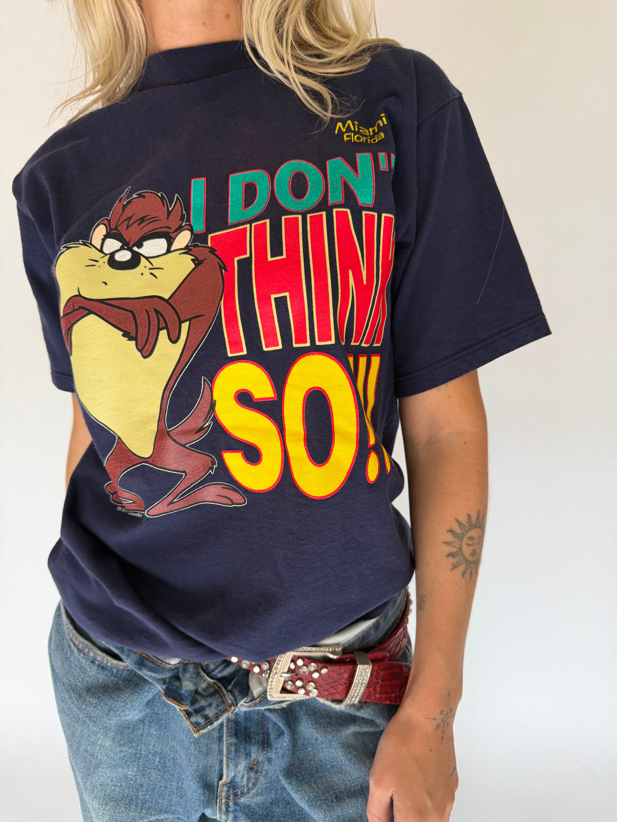VINTAGE TAZ “I DON’T THINK SO!” TEE