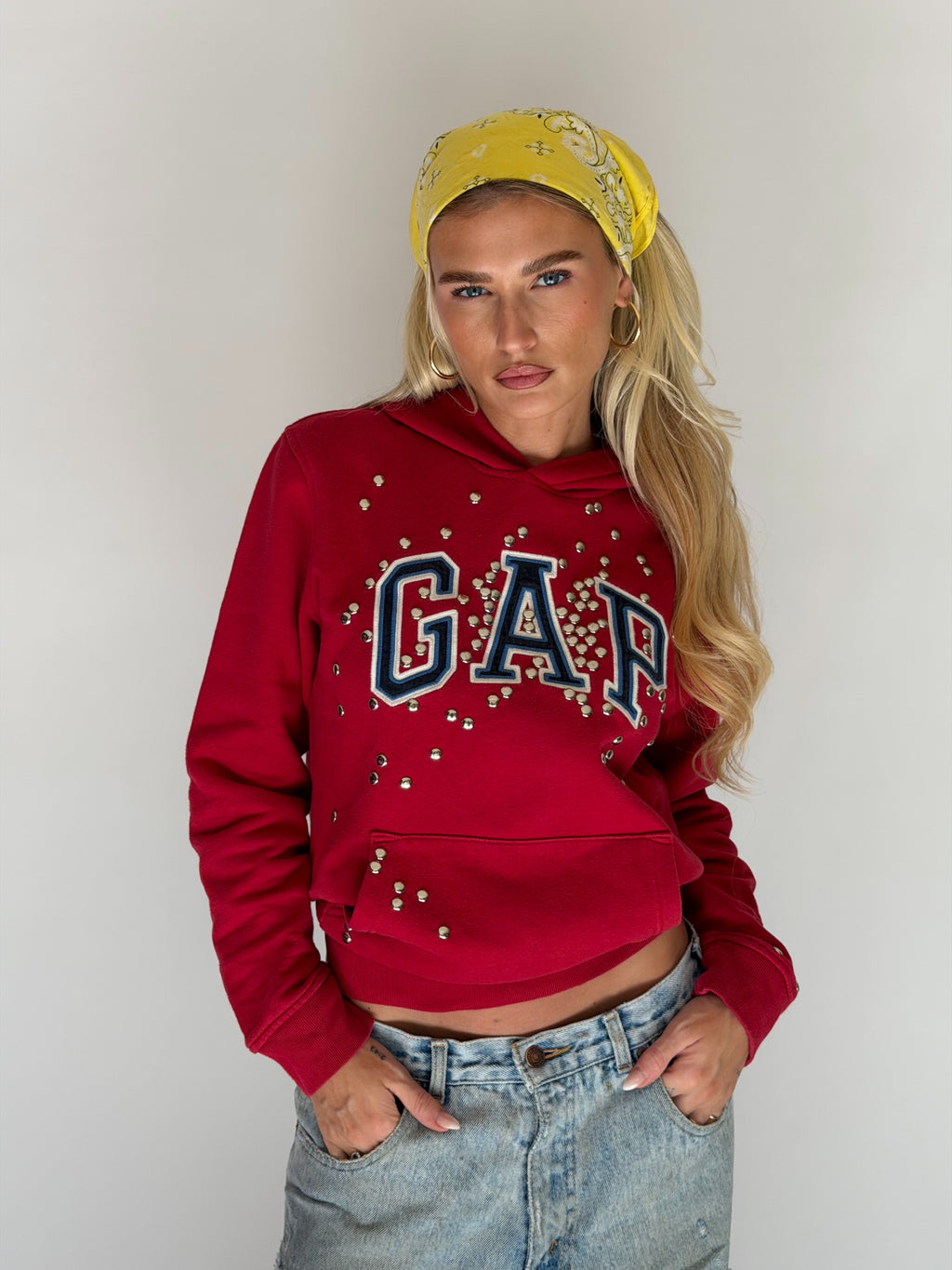 CUSTOMIZED STUDDED GAP HOODIE