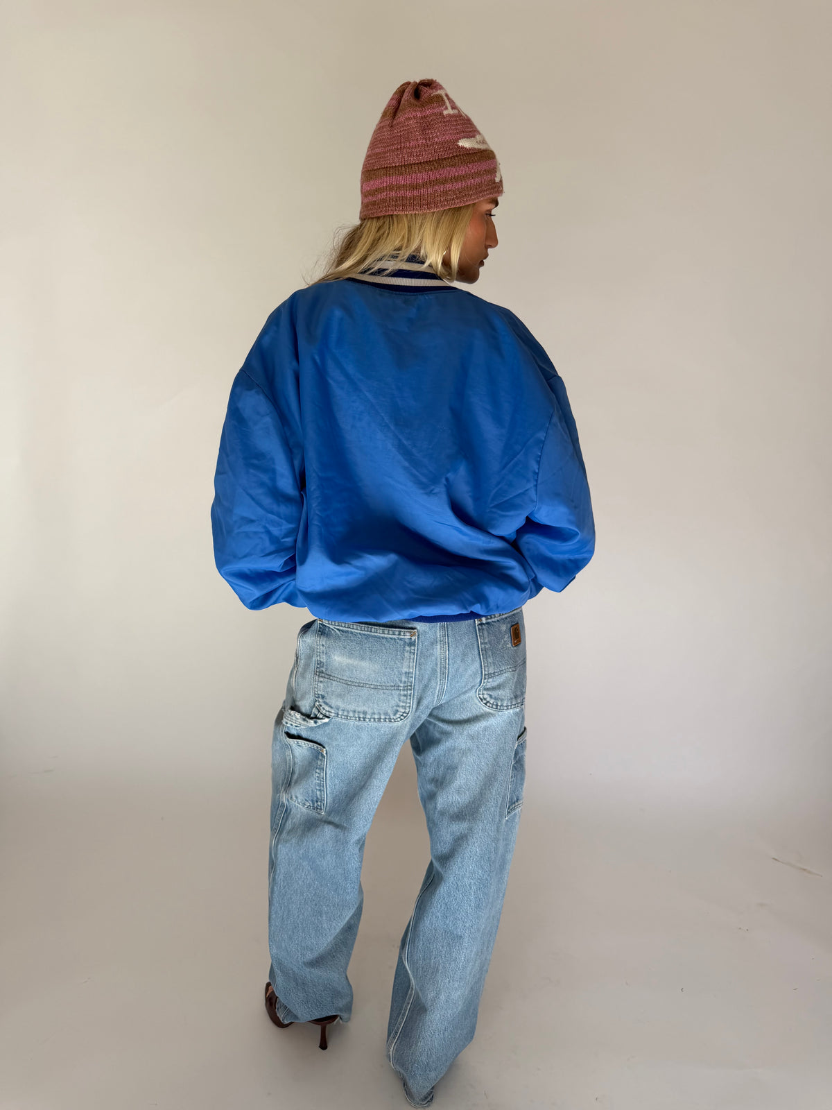 VINTAGE BLUE BASEBALL JACKET